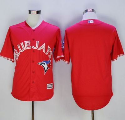 Toronto Blue Jays Blank Red New Cool Base 40th Anniversary Stitched Baseball Jersey