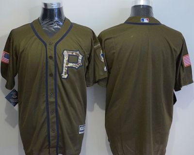 Pittsburgh Pirates Blank Green Salute To Service Stitched Baseball Jersey
