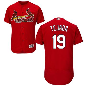 St Louis Cardinals #19 Ruben Tejada Men's Majestic Red Flexbase Authentic Collection Jersey