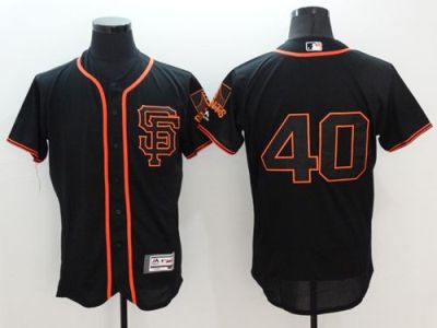San Francisco Giants #40 Madison Bumgarner Black Flexbase Authentic Collection Stitched Baseball Jersey