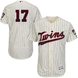 Twins #17 Jose Berrios Cream(Black Strip) Flexbase Authentic Collection Stitched Baseball Jersey