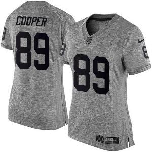 Women's Nike Oakland Raiders #89 Amari Cooper Gray Stitched NFL Limited Gridiron Gray Fashion Jersey