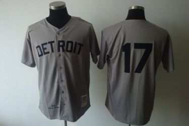 Mitchell And Ness 1968 Detroit Tigers #17 Denny McLain Grey Mens Stitched Baseball Jersey