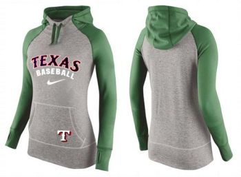 Baseball Texas Rangers Blank Nike Women's Hooded Sweatshirt Hoodie - 811148629