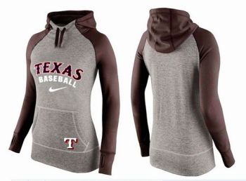 Baseball Texas Rangers Blank Nike Women's Hooded Sweatshirt Hoodie - 811148638