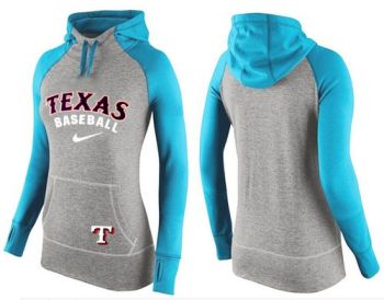 Baseball Texas Rangers Blank Nike Women's Hooded Sweatshirt Hoodie - 811148631