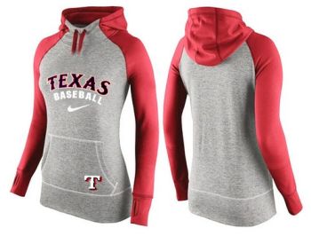 Baseball Texas Rangers Blank Nike Women's Hooded Sweatshirt Hoodie - 811148624