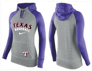Baseball Texas Rangers Blank Nike Women's Hooded Sweatshirt Hoodie - 811148633
