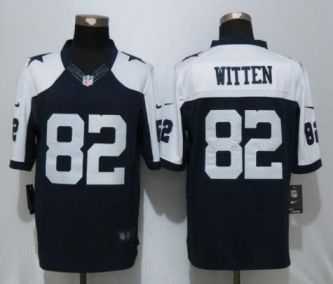 Mens Dallas Cowboys #82 Jason Witten Nike Blue Thanksgiving NFL Stitched Limited Jersey
