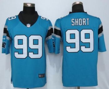 Mens Carolina Panthers #99 Kawann Short NFL Nike Blue Stitched Limited Jersey