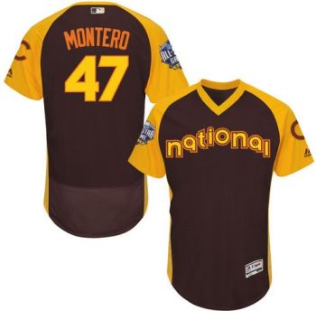 Youth #47 Miguel Montero Chicago Cubs 2016 All-Stars Home Run Derby Flexbase Baseball Jersey