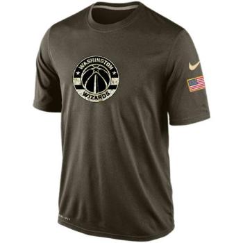 NBA Washington Wizards Green Salute To Service Mens Nike Dri-FIT T-Shirt