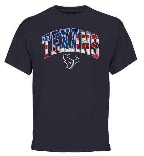 Men's Houston Texans Pro Line Navy Banner Wave T-Shirt