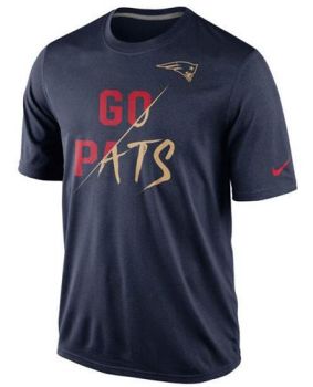 Mens New England Patriots Nike Navy -Gold Collection T-Shirt