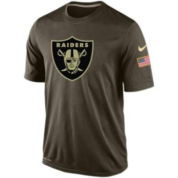 Mens Oakland Raiders Nike Green Salute To Service Dri-FIT T-Shirt