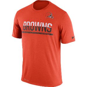 Mens T-Shirt_NFL Cleveland Browns Nike Orange Team Practice Legend Performance Dri-FIT T-Shirt
