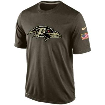 Mens Baltimore Ravens Nike Green Salute To Service Dri-FIT T-Shirt