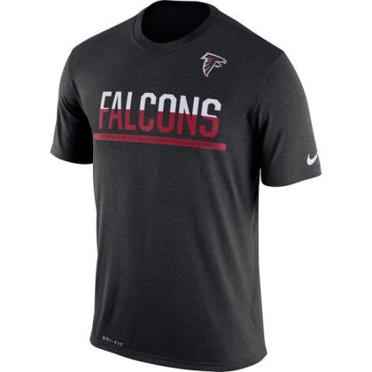 Mens T-Shirt_NFL Atlanta Falcons Nike Black Team Practice Legend Performance Dri-FIT T-Shirt