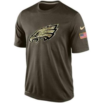 Mens Philadelphia Eagles Nike Green Salute To Service Dri-FIT T-Shirt