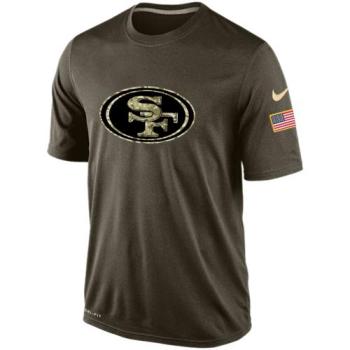 Mens San Francisco 49ers Nike Green Salute To Service Dri-FIT T-Shirt