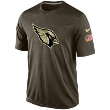Mens Arizona Cardinals Nike Green Salute To Service Dri-FIT T-Shirt