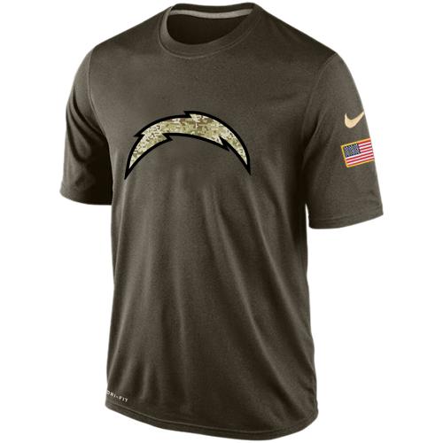 Mens San Diego Chargers Nike Green Salute To Service Dri-FIT T-Shirt