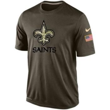 Mens New Orleans Saints Nike Green Salute To Service Dri-FIT T-Shirt