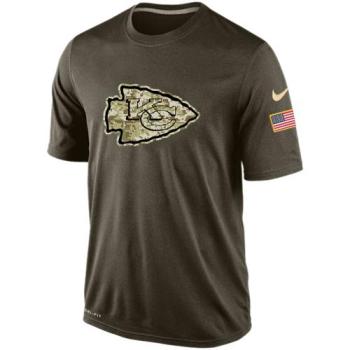 Mens Kansas City Chiefs Nike Green Salute To Service Dri-FIT T-Shirt