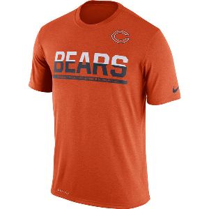 Mens T-Shirt_NFL Chicago Bears Nike Orange Team Practice Legend Performance Dri-FIT T-Shirt