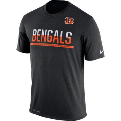 Mens T-Shirt_NFL Cincinnati Bengals Nike Black Team Practice Legend Performance Dri-FIT T-Shirt