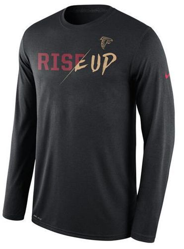 Mens Atlanta Falcons Nike Black -Gold Collection Long Sleeve T-Shirt