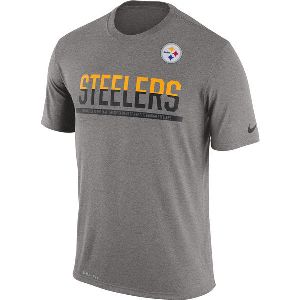 Mens T-Shirt_NFL Pittsburgh Steelers Nike Charcoal Team Practice Legend Performance Dri-FIT T-Shirt