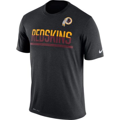 Mens T-Shirt_NFL Washington Redskins Nike Black Team Practice Legend Performance Dri-FIT T-Shirt