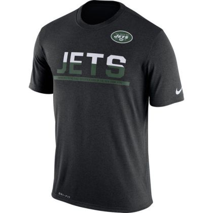 Mens T-Shirt_NFL New York Jets Nike Black Team Practice Legend Performance Dri-FIT T-Shirt