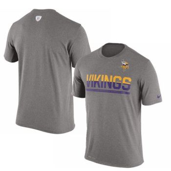 Mens T-Shirt_NFL Minnesota Vikings Nike Charcoal Team Practice Legend Performance Dri-FIT T-Shirt