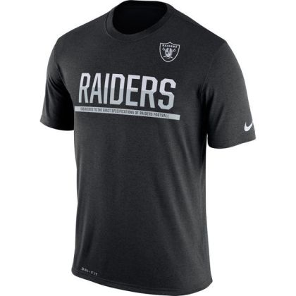 Mens T-Shirt_NFL Oakland Raiders Nike Black Team Practice Legend Performance Dri-FIT T-Shirt