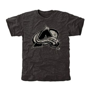 Mens Colorado Avalanche Black Rink Warrior Tri-Blend NHL T-Shirt