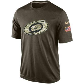 Mens Carolina Hurricanes Green Salute To Service NHL Nike Dri-FIT T-Shirt