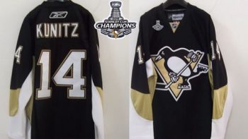 Pittsburgh Penguins #14 Chris Kunitz Black 2016 Stanley Cup Champions Stitched NHL Jersey