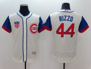 Mens Chicago Cubs #44 Anthony Rizzo Cream Stitched 2016 Flexbase Authentic Baseball Jersey