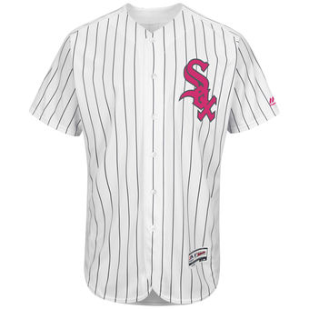 Men's Chicago White Sox Majestic Blank White Home 2016 Mother's Day Flex Base Team Jersey
