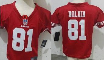 Baby Nike San Francisco 49ers 81 Anquan Boldin Red NFL Jerseys