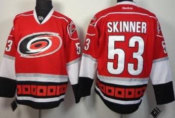 Carolina Hurricanes #53 Jeff Skinner Red Stitched NHL Jersey