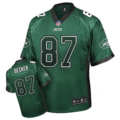 Kids Nike New York Jets 87 Eric Decker Green Drift Fashion Elite NFL Jerseys