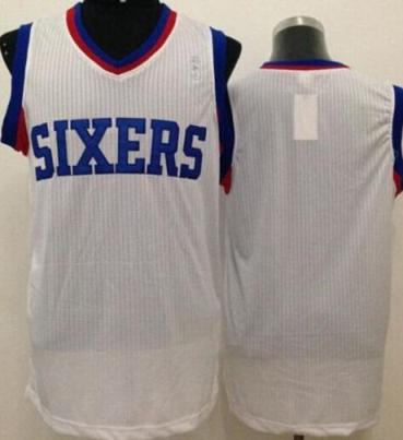 Philadelphia 76ers Blank White Stitched Revolution 30 NBA Jersey