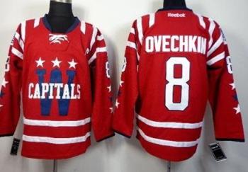 Washington Capitals #8 Alex Ovechkin 2015 Winter Classic Red Stitched NHL Jersey