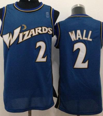 Washington Wizards 2 John Wall Blue Stitched Revolution 30 NBA Jersey
