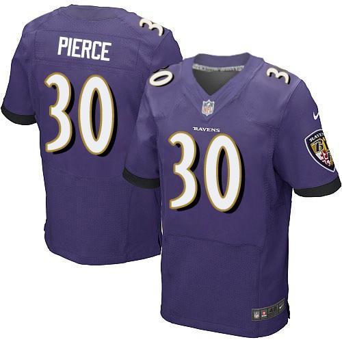 Nike Baltimore Ravens #30 Bernard Pierce Purple Team Color Men's Stitched NFL Elite Jersey