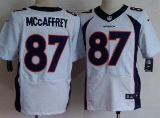 Nike Denver Broncos #87 Ed McCaffrey White Elite NFL Jersey