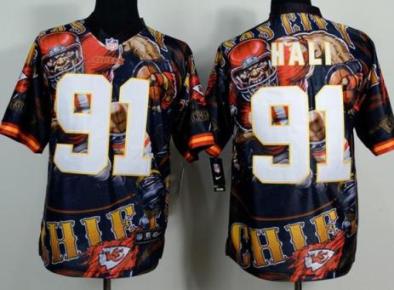 Nike Kansas City Chiefs 91 Tamba Hali Men's Stitched Fanatical Version Elite NFL Jersey
